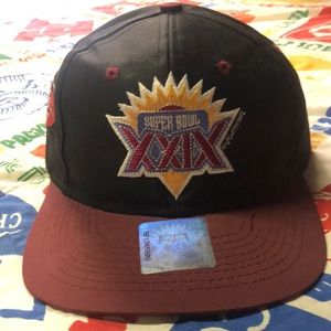 NFL Super Bowl XXIX hat new never used snap back. Vintage 1995